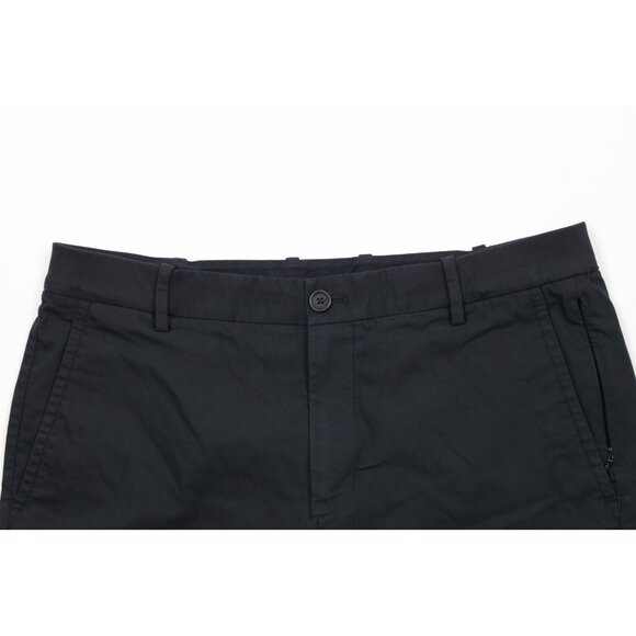 Kit & Ace Mens Size 32 Faded Flat Front Above Knee Tech Chino Shorts Black - Picture 2 of 12